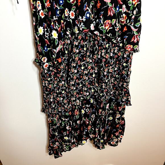 Club Monaco Suukyi Dress Tiered Midi Floral Dress LAST CALL - Picture 3 of 8